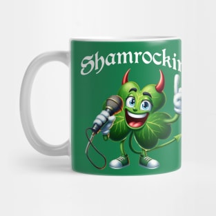 Shamrockin' Rockstar Tee: Unleash Your Inner Irish Rock God! Mug